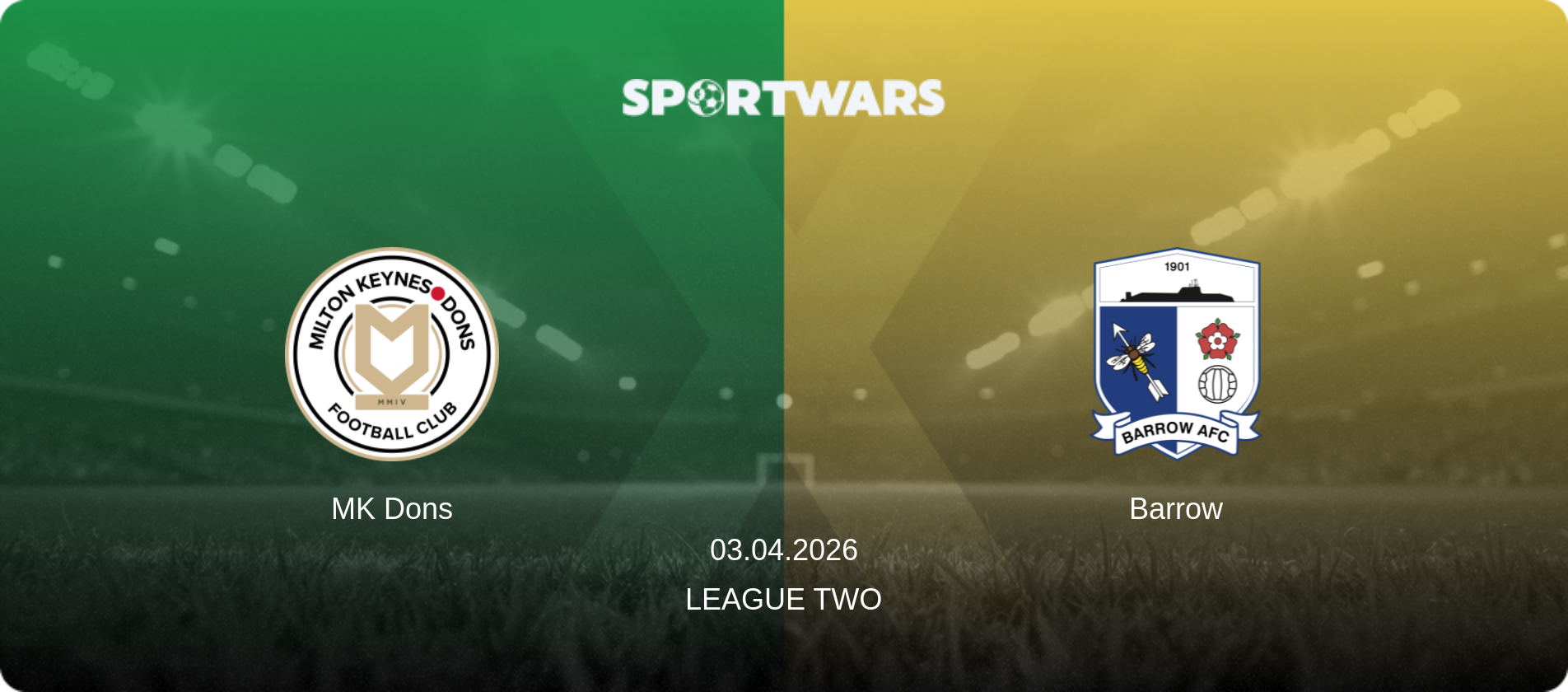 MK Dons — Barrow, 03.04.2026 — League Two (match preview)