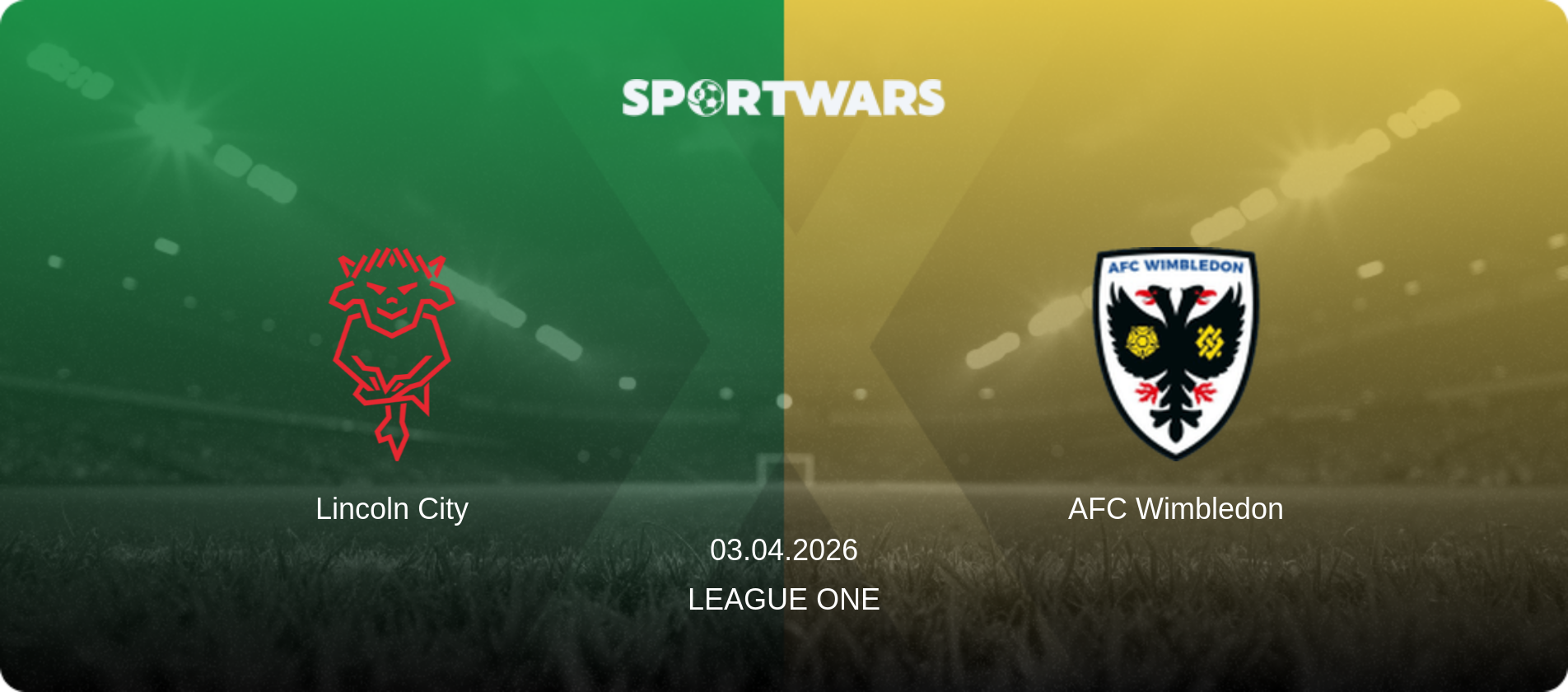 Lincoln City — AFC Wimbledon, 03.04.2026 — League One (match preview)