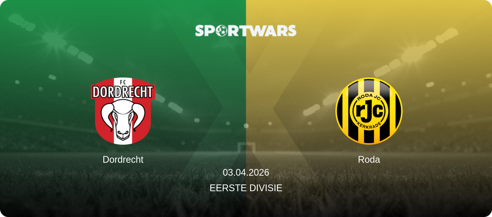 Dordrecht — Roda, 03.04.2026 — Eerste Divisie (match preview)