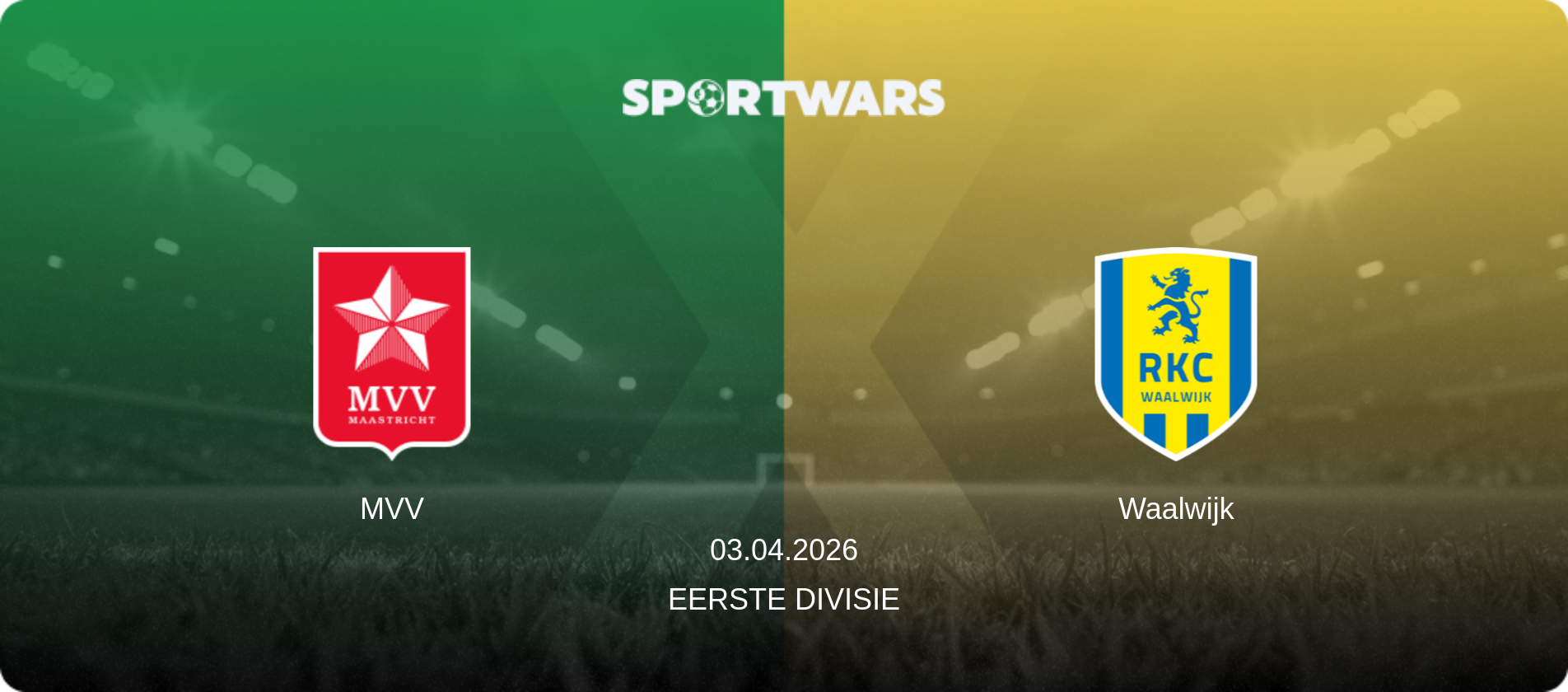 MVV — Waalwijk, 03.04.2026 — Eerste Divisie (match preview)