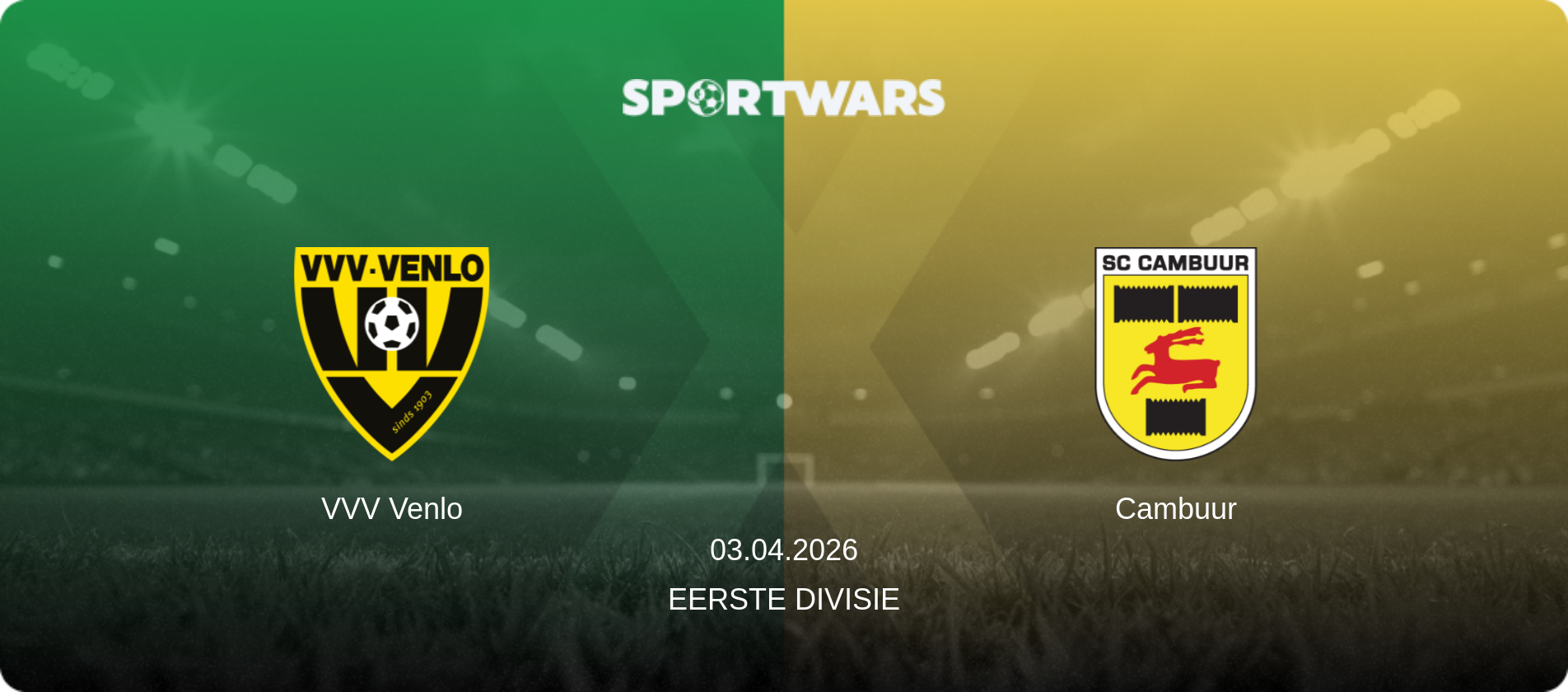 VVV Venlo — Cambuur, 03.04.2026 — Eerste Divisie (match preview)