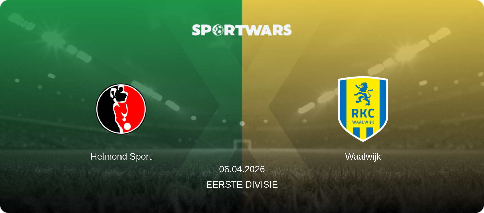 Helmond Sport — Waalwijk, 06.04.2026 — Eerste Divisie (match preview)