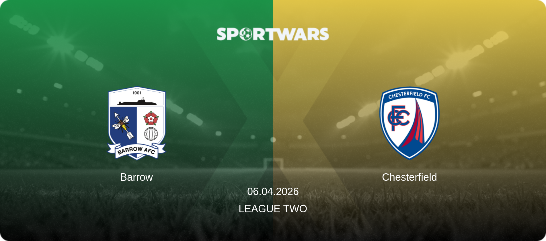 Barrow — Chesterfield, 06.04.2026 — League Two (match preview)