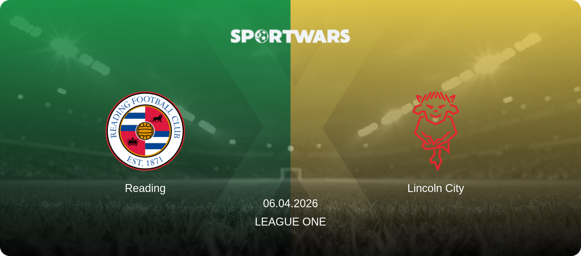 Reading — Lincoln City, 06.04.2026 — League One (match preview)