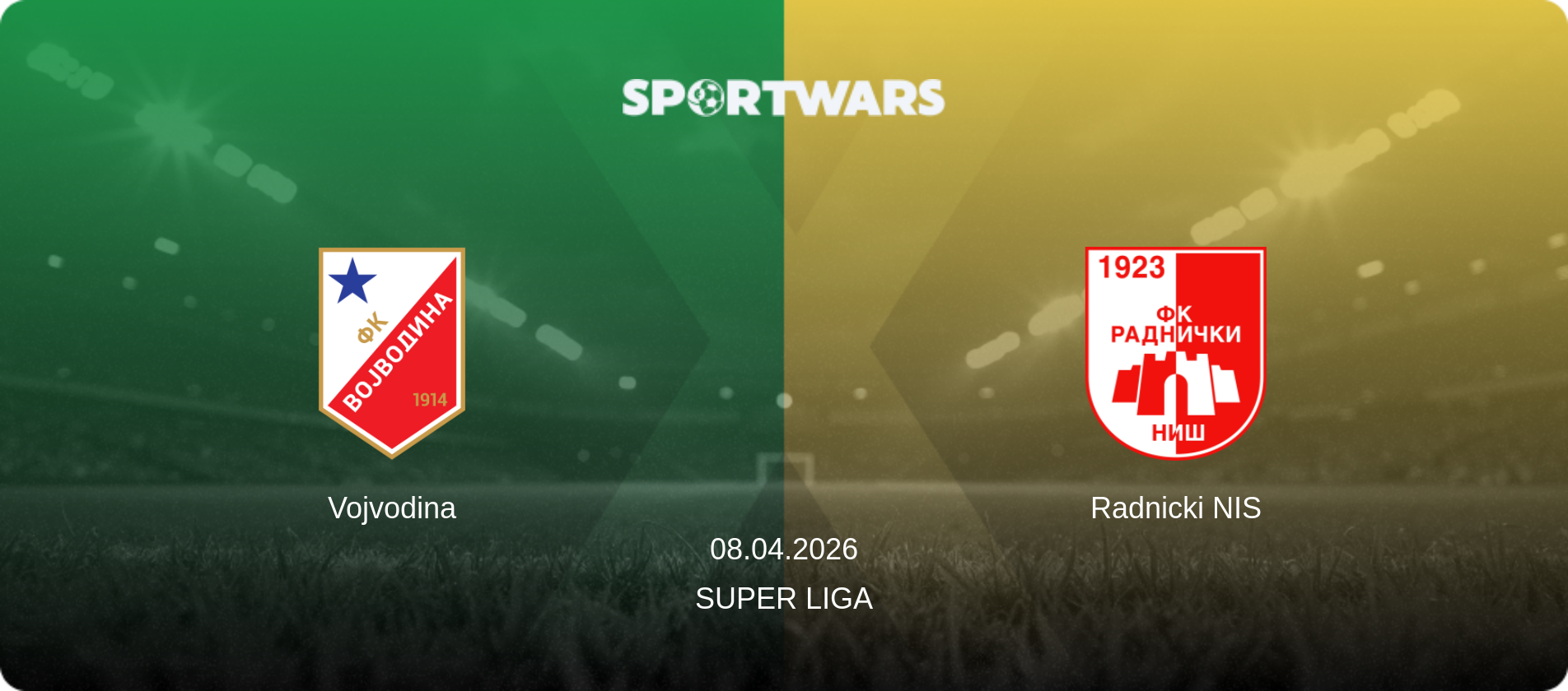 Vojvodina — Radnicki NIS, 08.04.2026 — Super Liga (match preview)