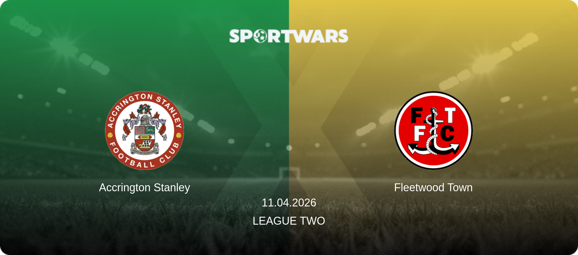 Accrington Stanley — Fleetwood Town, 11.04.2026 — League Two (match preview)