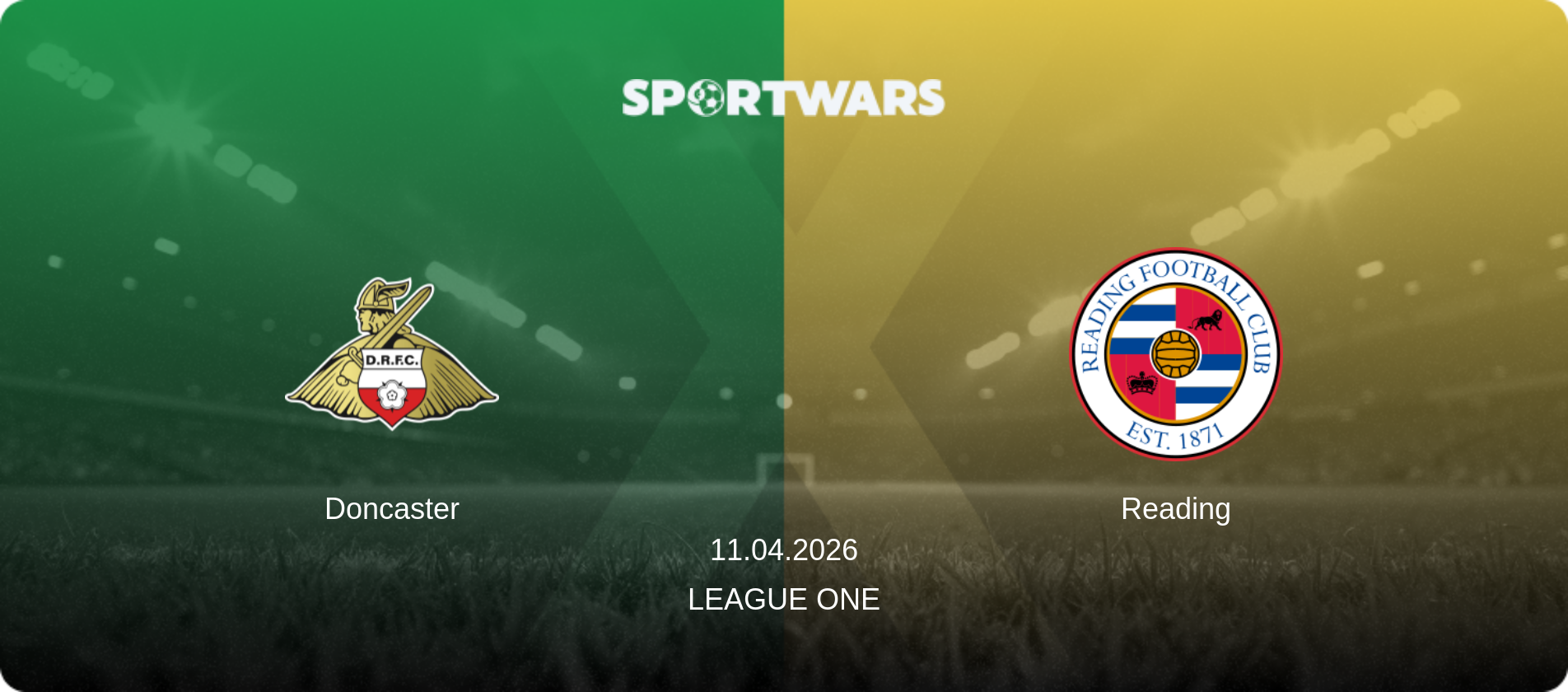 Doncaster — Reading, 11.04.2026 — League One (match preview)