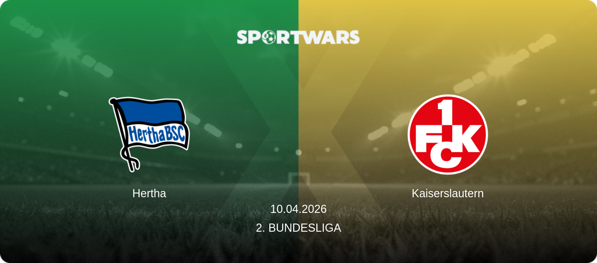 Hertha — Kaiserslautern, 10.04.2026 — 2. Bundesliga (match preview)