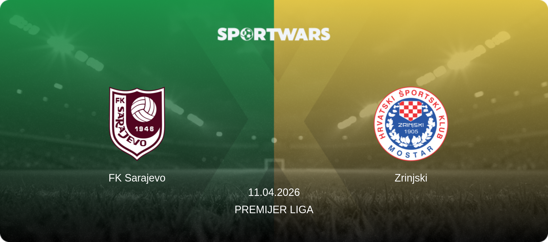 FK Sarajevo — Zrinjski, 11.04.2026 — Premijer Liga (match preview)