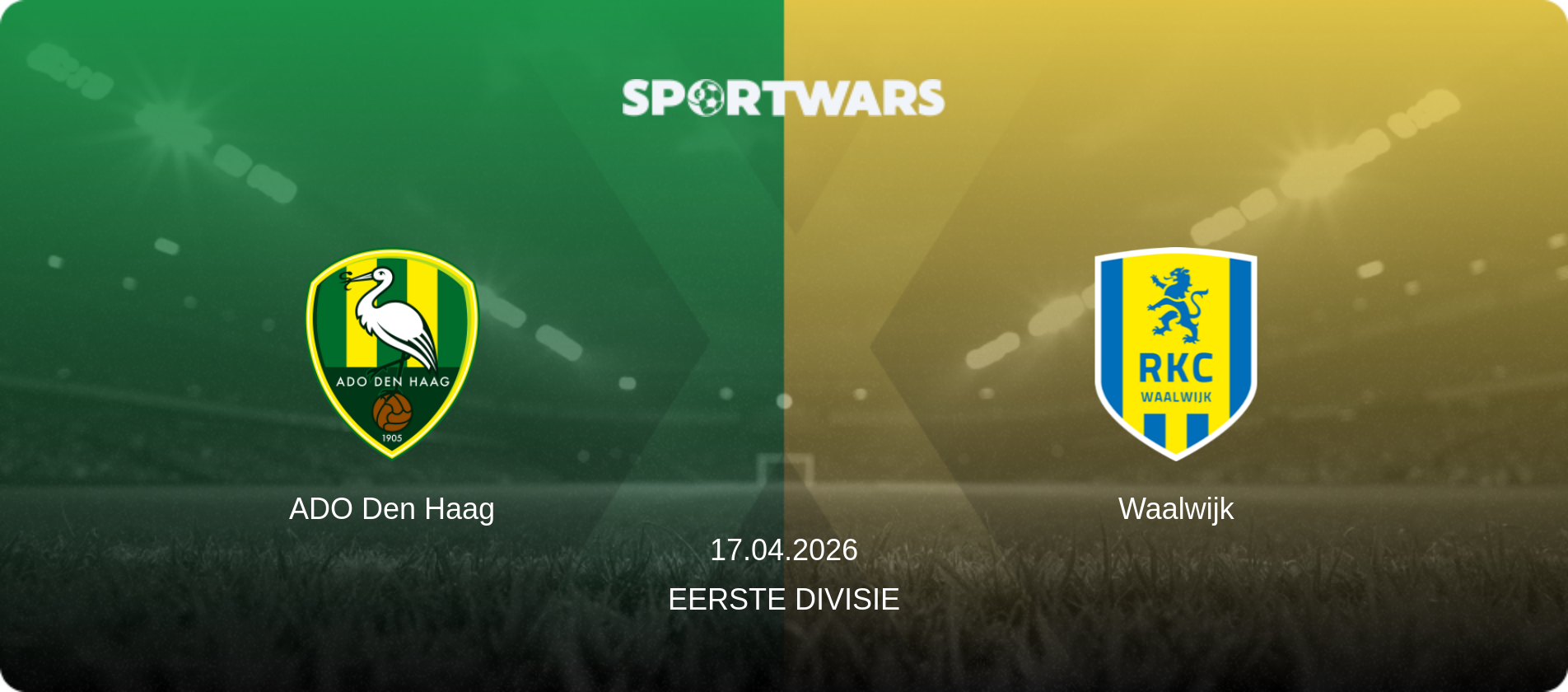 ADO Den Haag — Waalwijk, 17.04.2026 — Eerste Divisie (match preview)