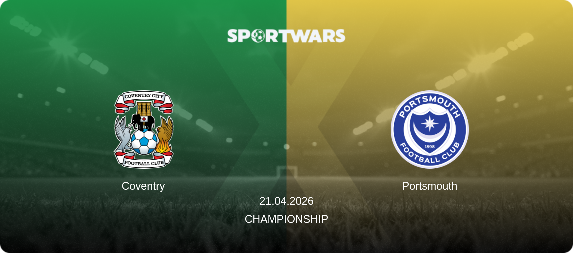 Coventry — Portsmouth, 21.04.2026 — Championship (match preview)