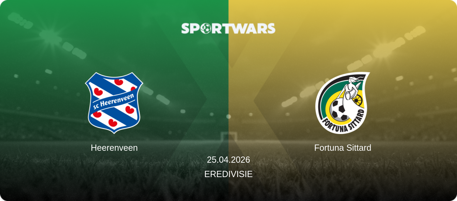 Heerenveen — Fortuna Sittard, 25.04.2026 — Eredivisie (match preview)