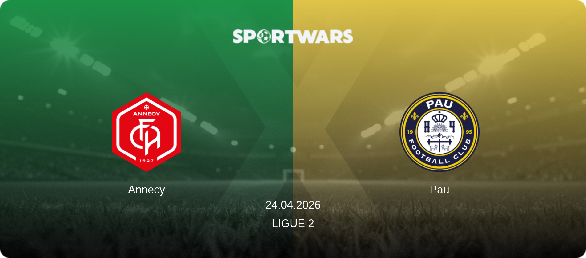 Annecy — Pau, 24.04.2026 — Ligue 2 (match preview)