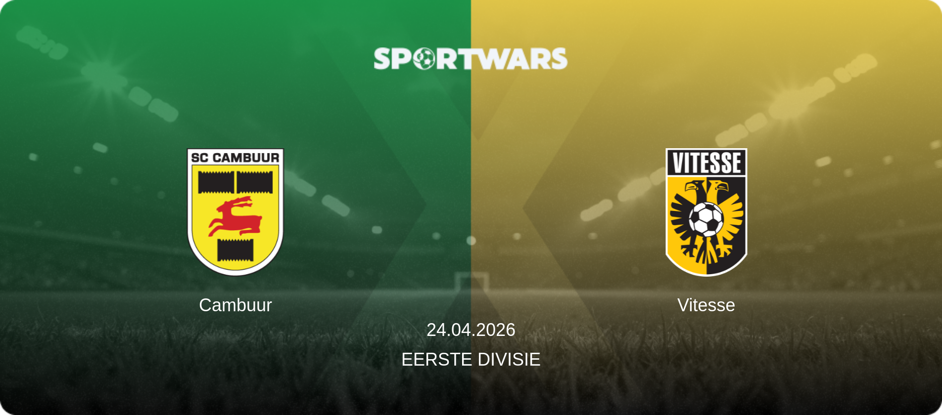 Cambuur — Vitesse, 24.04.2026 — Eerste Divisie (match preview)