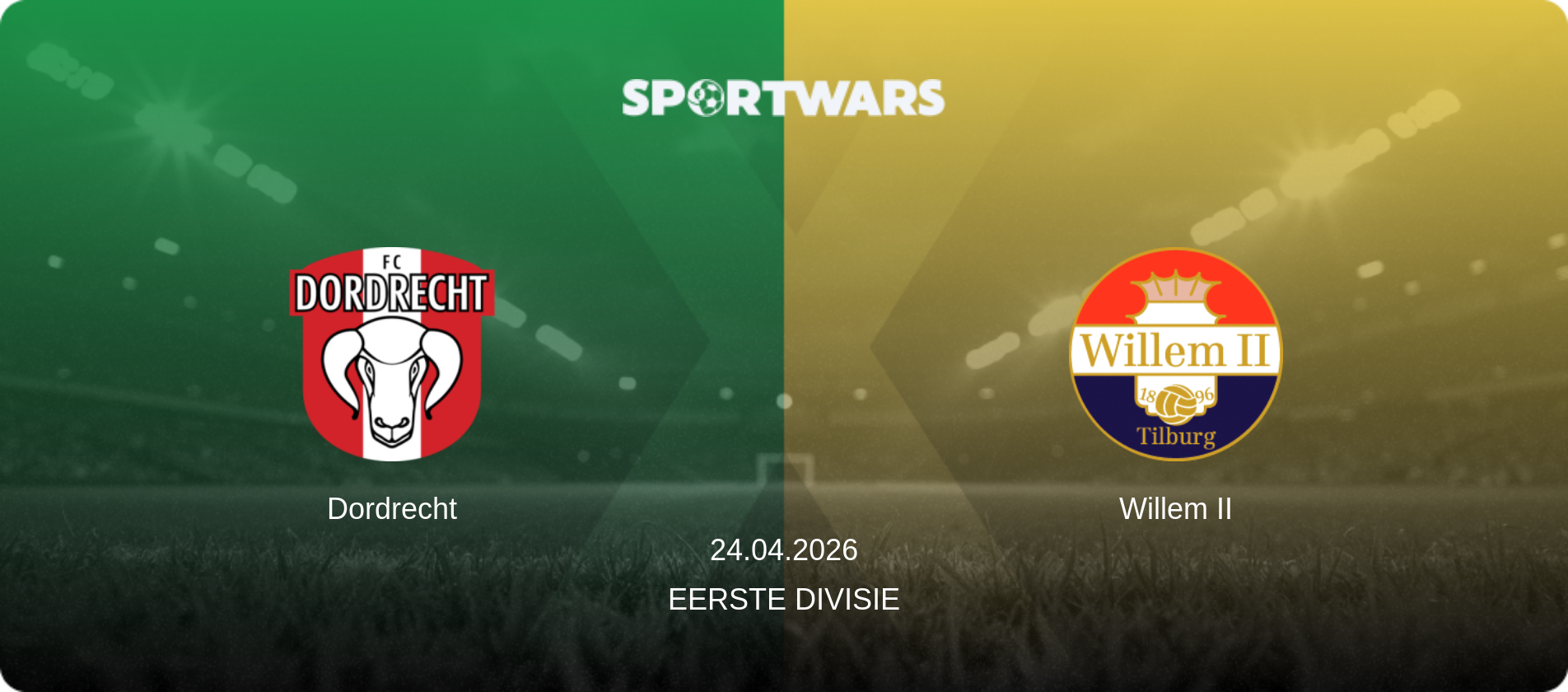Dordrecht — Willem II, 24.04.2026 — Eerste Divisie (match preview)