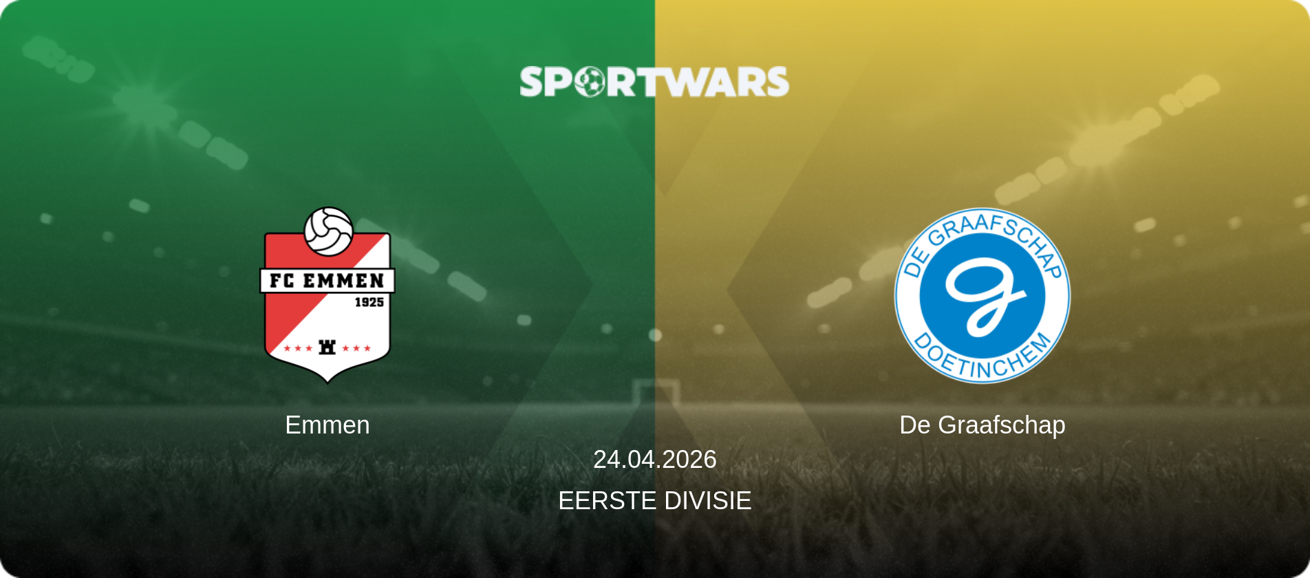 Emmen — De Graafschap, 24.04.2026 — Eerste Divisie (match preview)