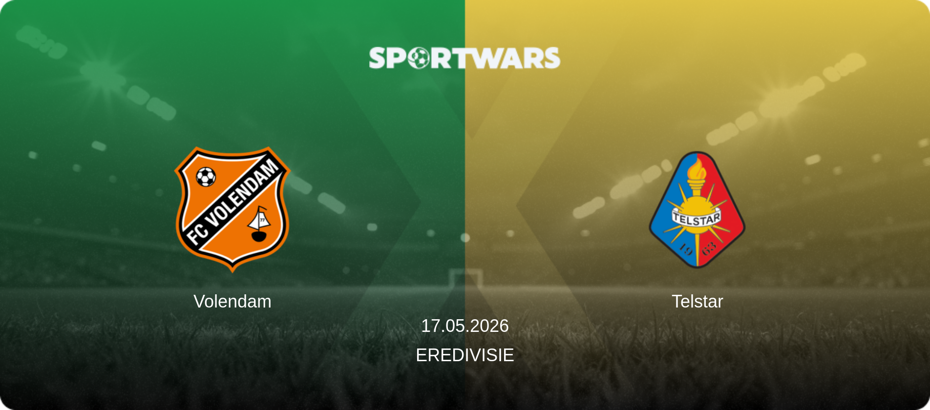 Volendam — Telstar, 17.05.2026 — Eredivisie (match preview)