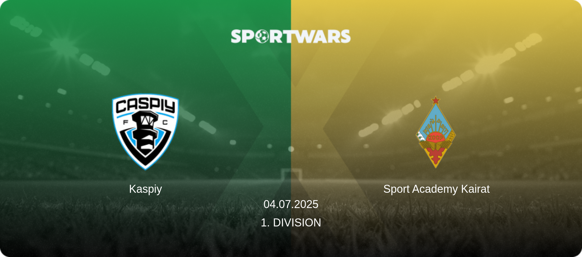 Kaspiy — Sport Academy Kairat, 04.07.2025 — 1. Division (match preview)