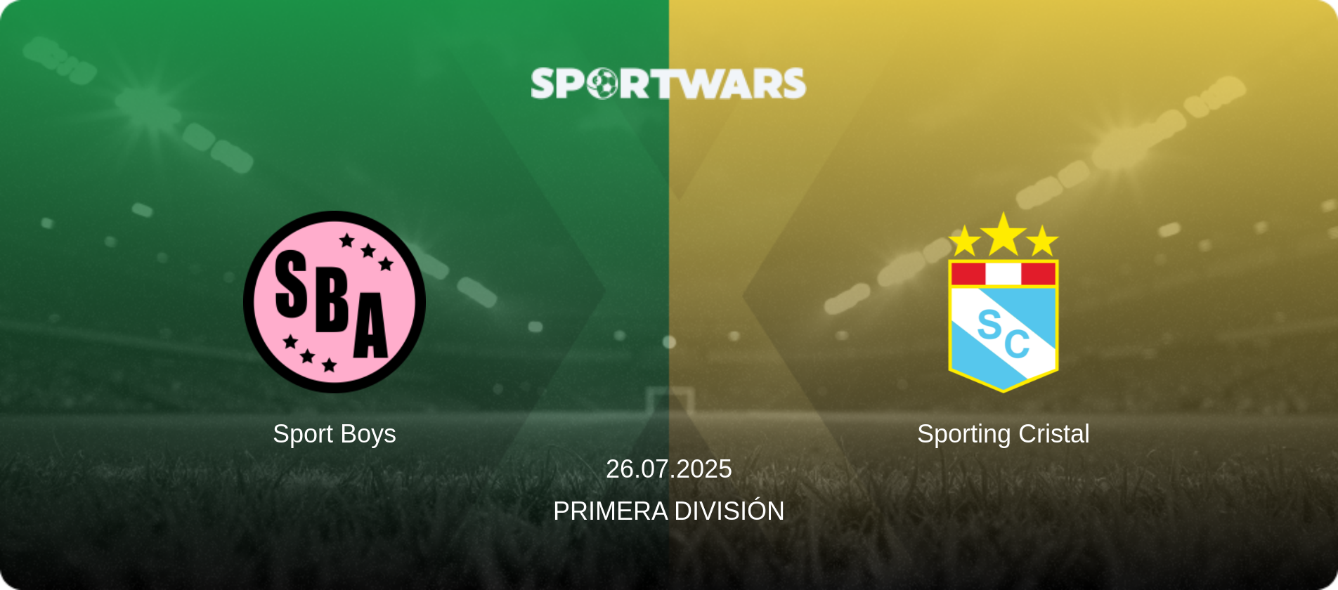 Sport Boys — Sporting Cristal, 26.07.2025 — Primera División (match preview)