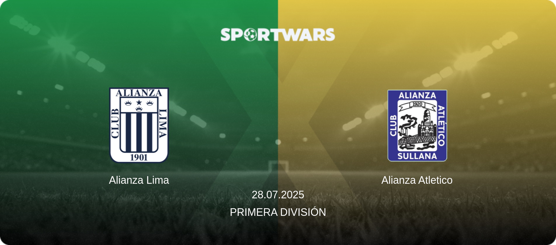 Alianza Lima — Alianza Atletico, 28.07.2025 — Primera División (match preview)