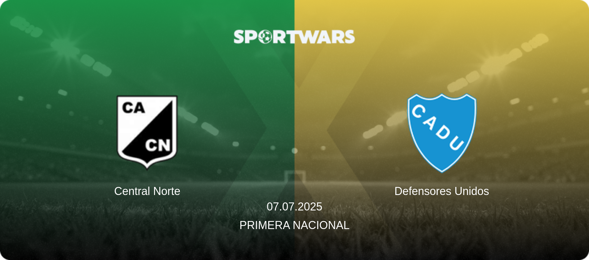 Central Norte — Defensores Unidos, 07.07.2025 — Primera Nacional (match preview)