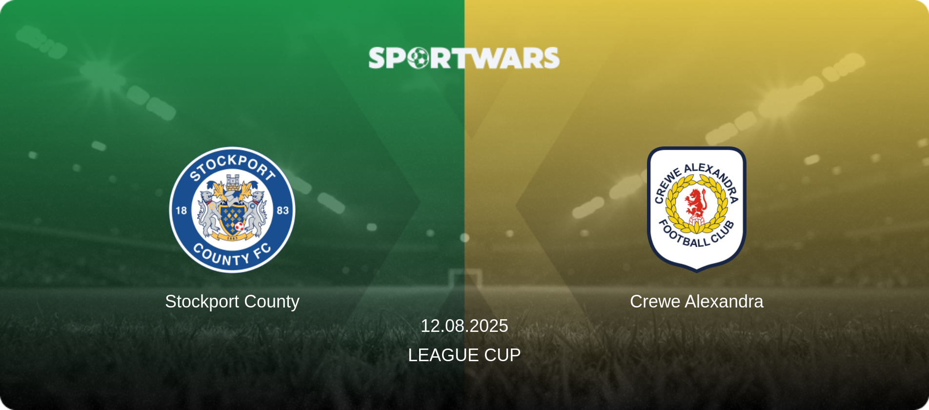 Stockport County — Crewe Alexandra, 12.08.2025 — League Cup (match preview)