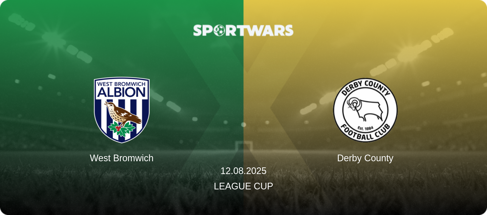 West Bromwich — Derby County, 12.08.2025 — League Cup (match preview)