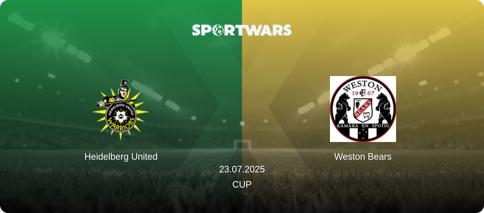 Heidelberg United — Weston Bears, 23.07.2025 — Cup (match preview)