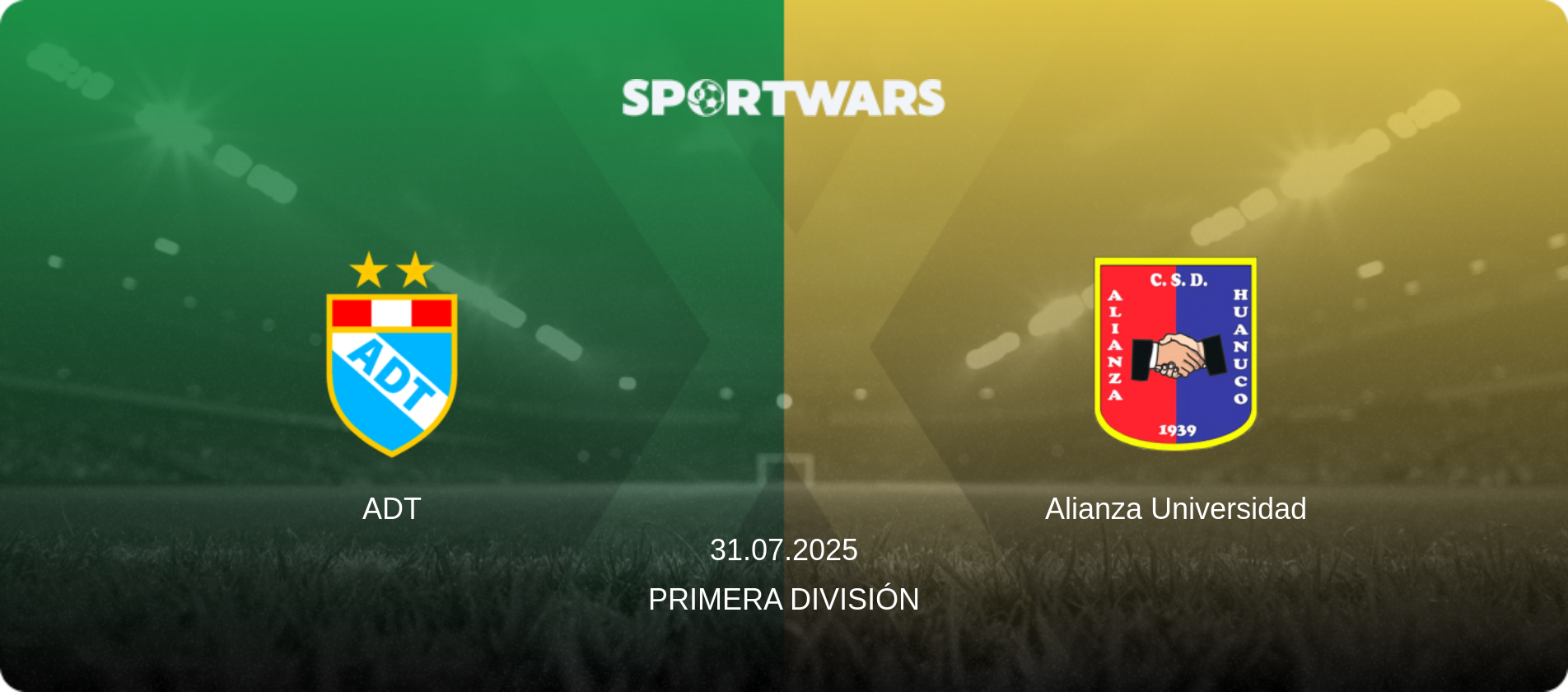 ADT — Alianza Universidad, 31.07.2025 — Primera División (match preview)