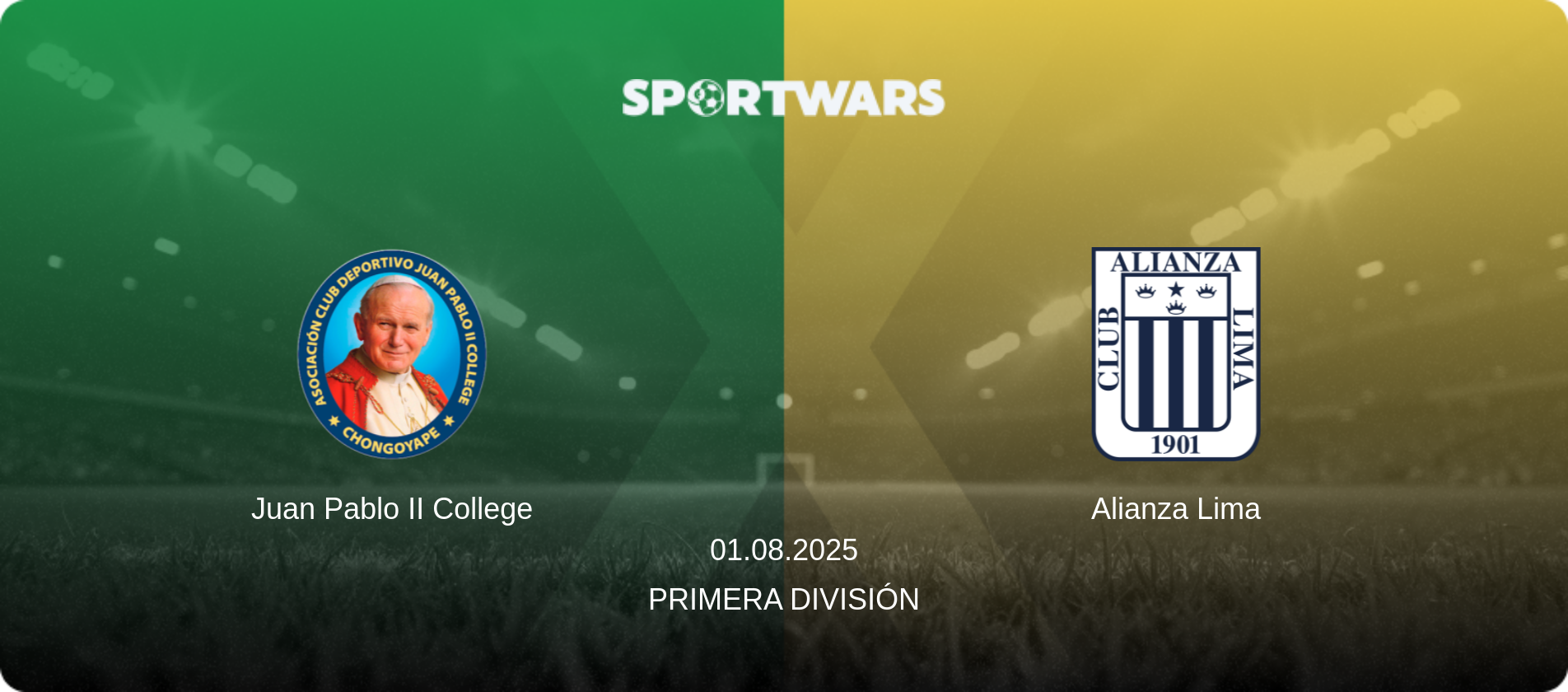 Juan Pablo II College — Alianza Lima, 01.08.2025 — Primera División (match preview)