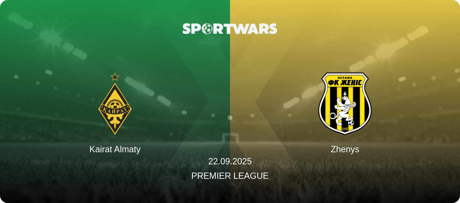 Kairat Almaty — Zhenys, 22.09.2025 — Premier League (match preview)