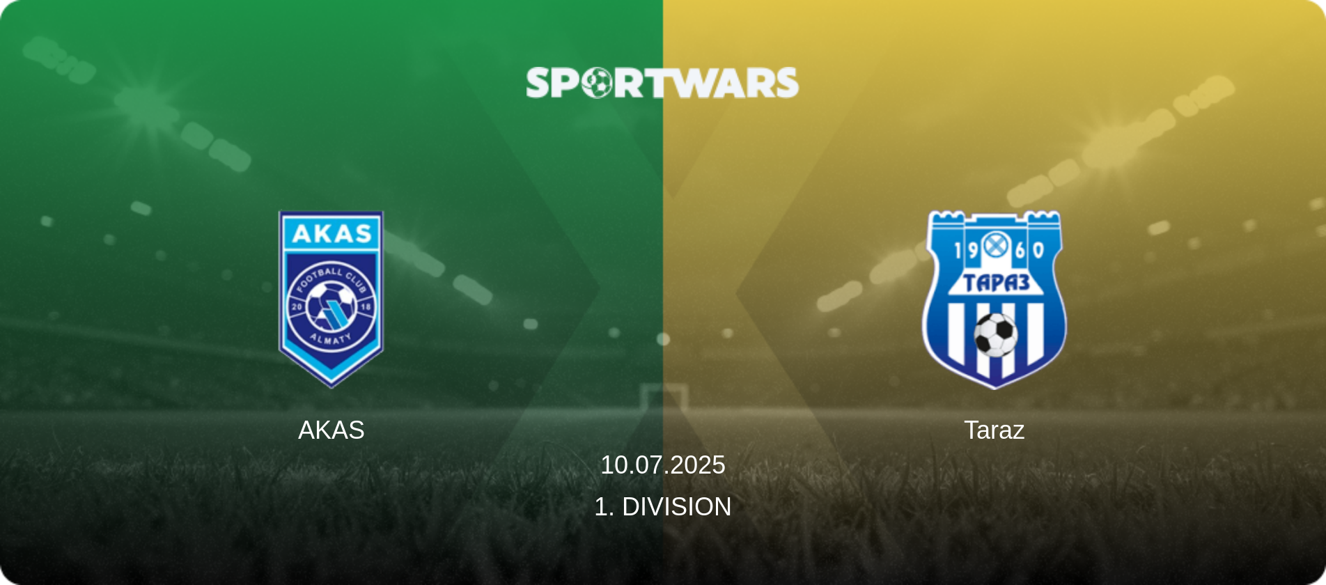 AKAS — Taraz, 10.07.2025 — 1. Division (match preview)
