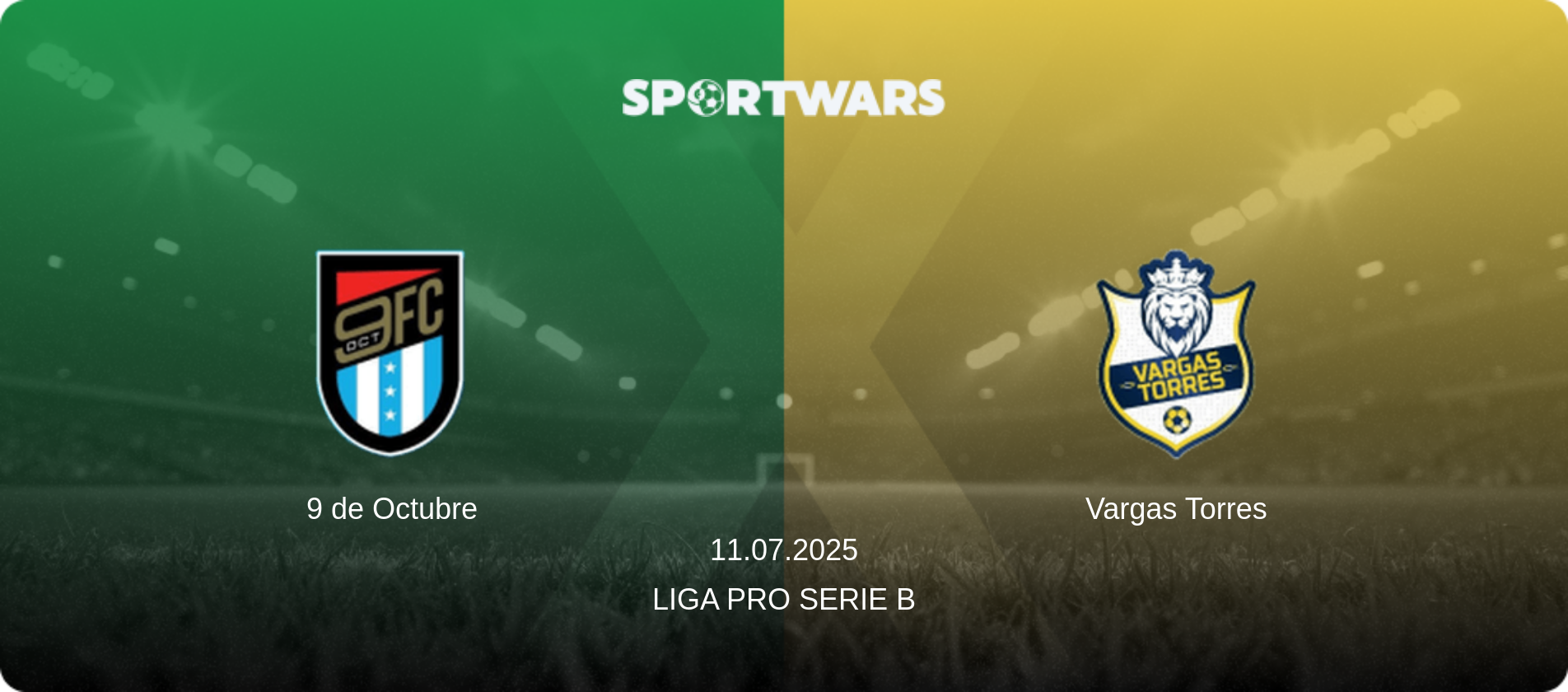 9 de Octubre — Vargas Torres, 11.07.2025 — Liga Pro Serie B (match preview)