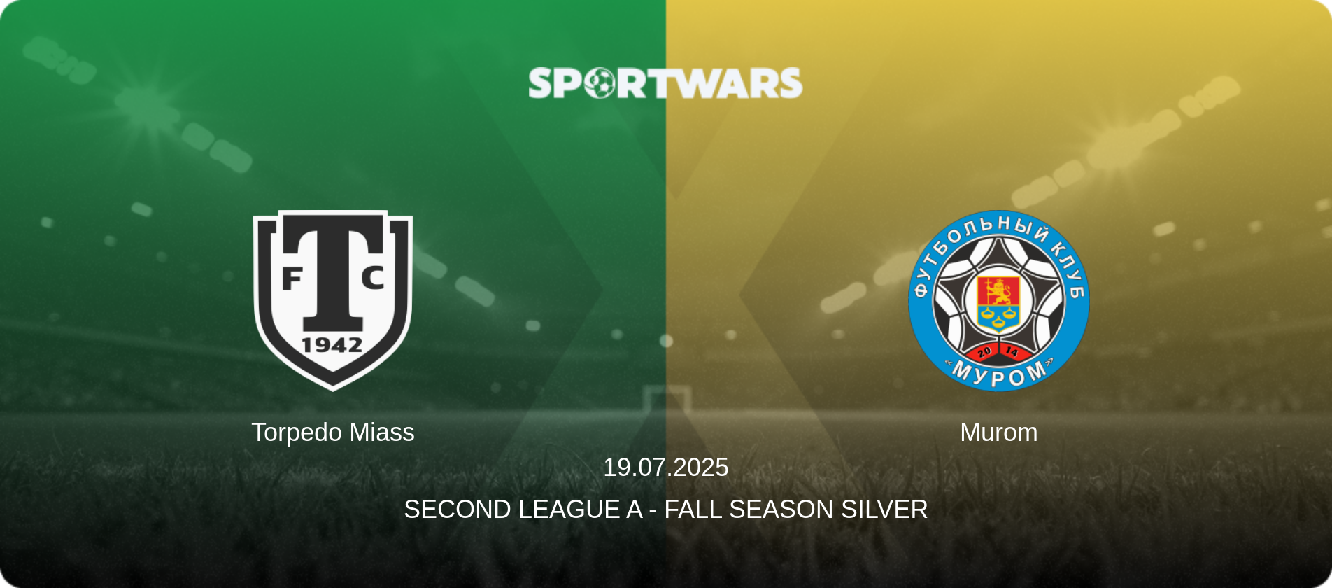 Torpedo Miass — Murom, 19.07.2025 — Second League A - Fall Season Silver (match preview)