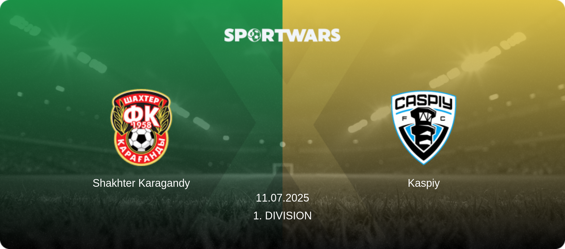 Shakhter Karagandy — Kaspiy, 11.07.2025 — 1. Division (match preview)