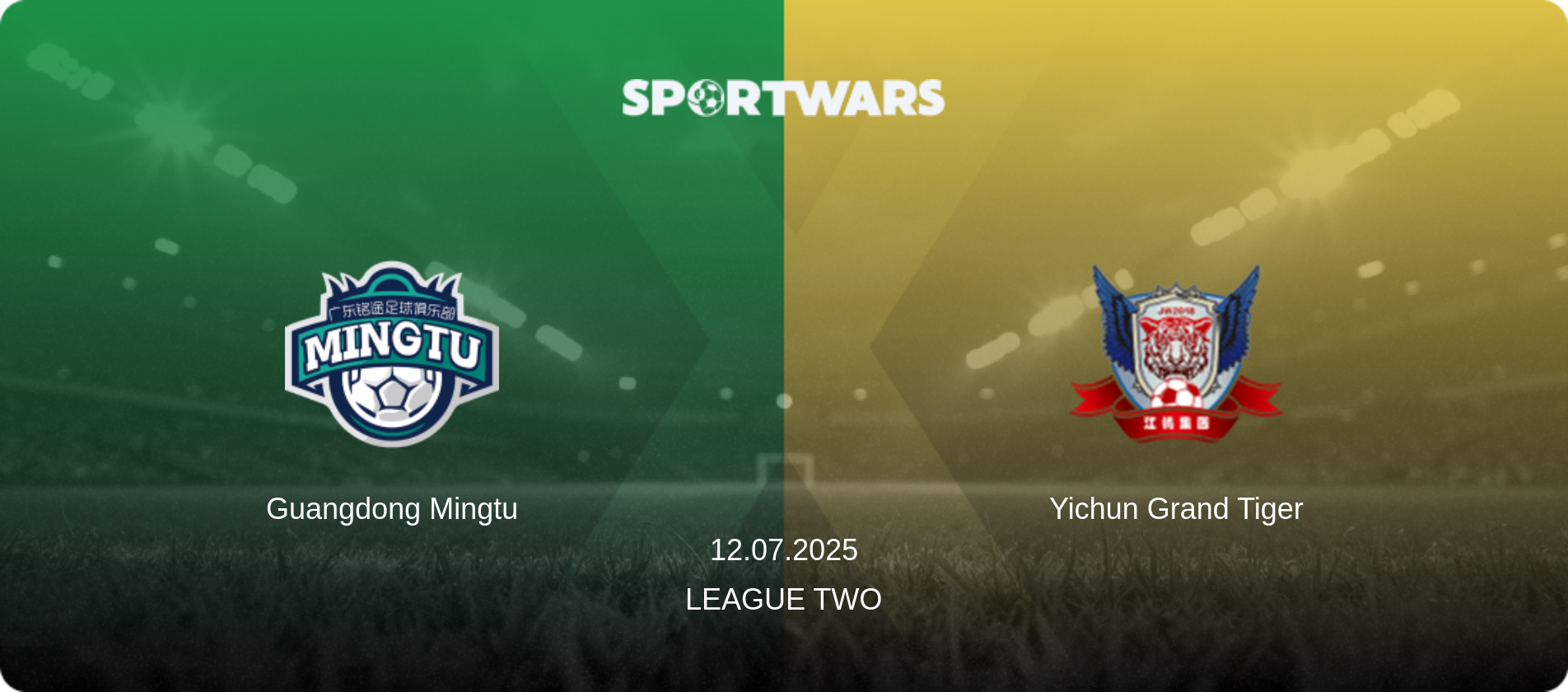 Guangdong Mingtu — Yichun Grand Tiger, 12.07.2025 — League Two (match preview)