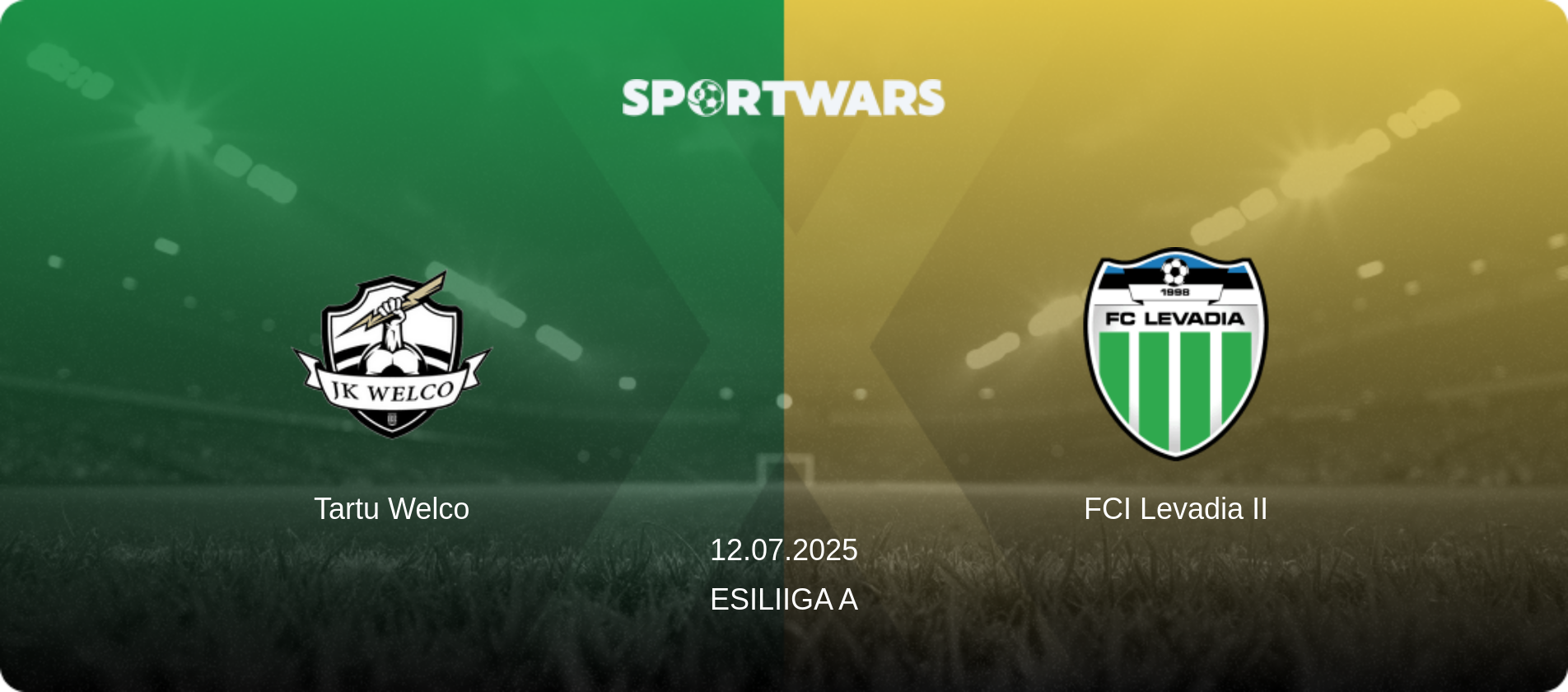 Tartu Welco — FCI Levadia II, 12.07.2025 — Esiliiga A (match preview)