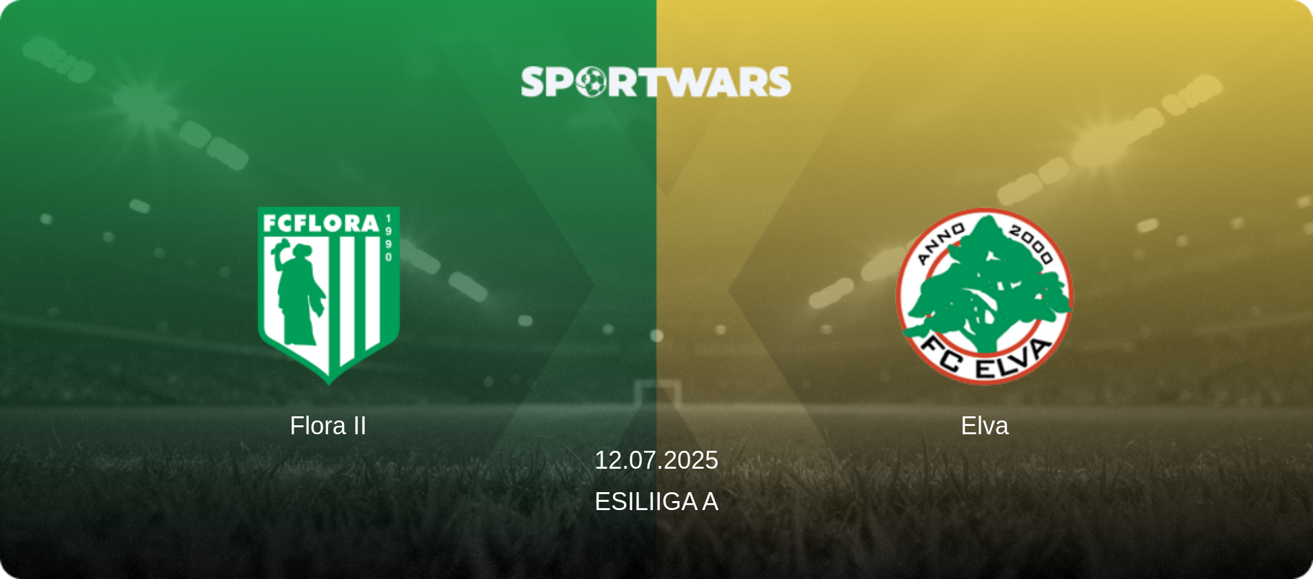 Flora II — Elva, 12.07.2025 — Esiliiga A (match preview)