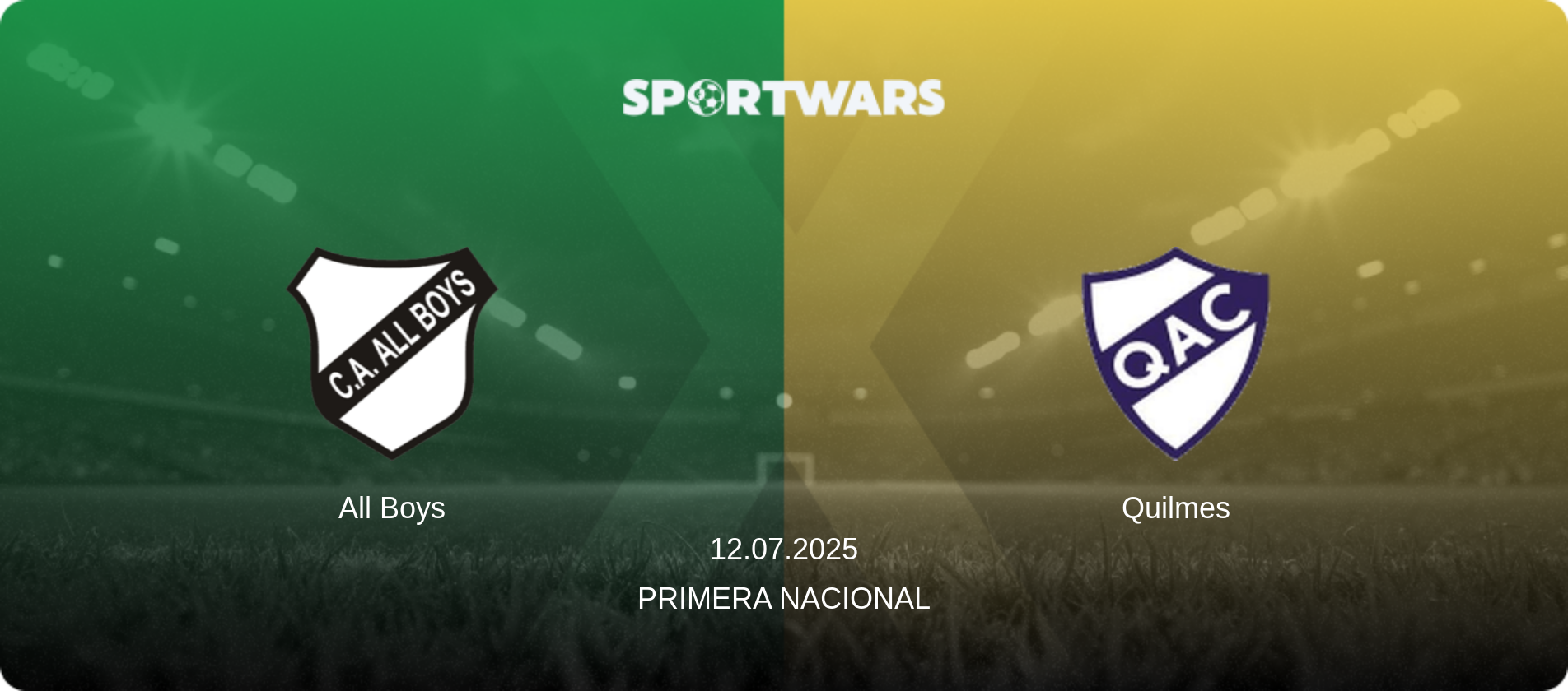 All Boys — Quilmes, 12.07.2025 — Primera Nacional (match preview)