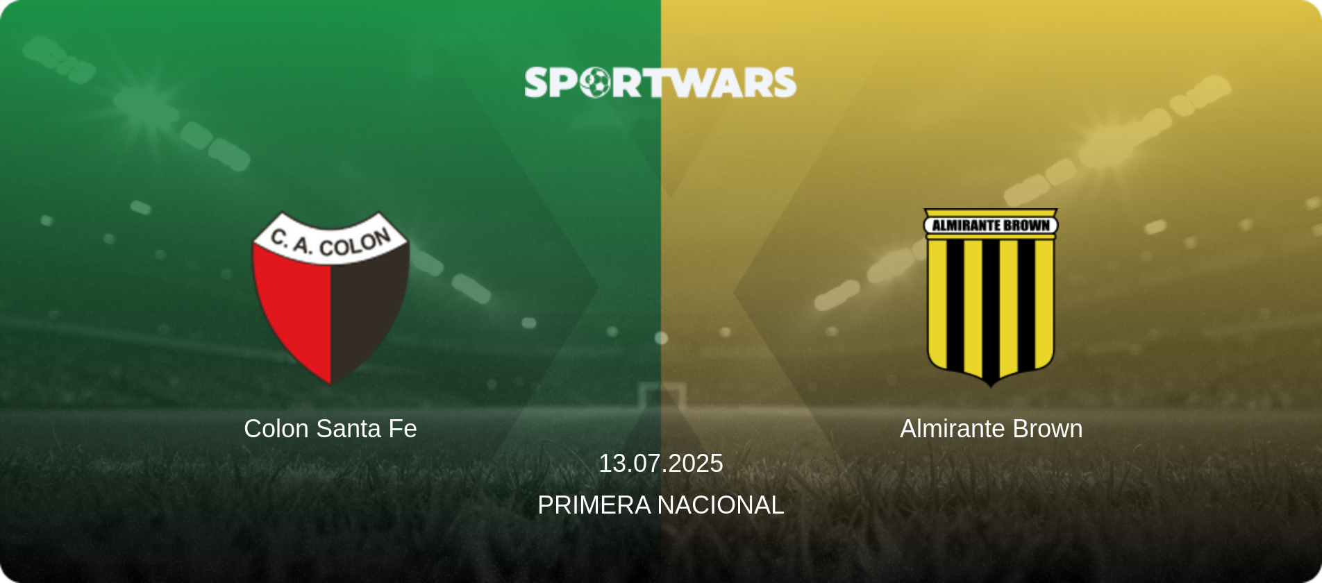 Colon Santa Fe — Almirante Brown, 13.07.2025 — Primera Nacional (match preview)