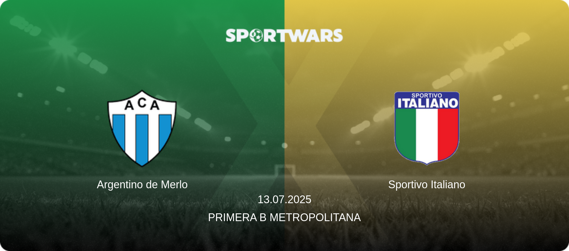 Argentino de Merlo — Sportivo Italiano, 13.07.2025 — Primera B Metropolitana (match preview)