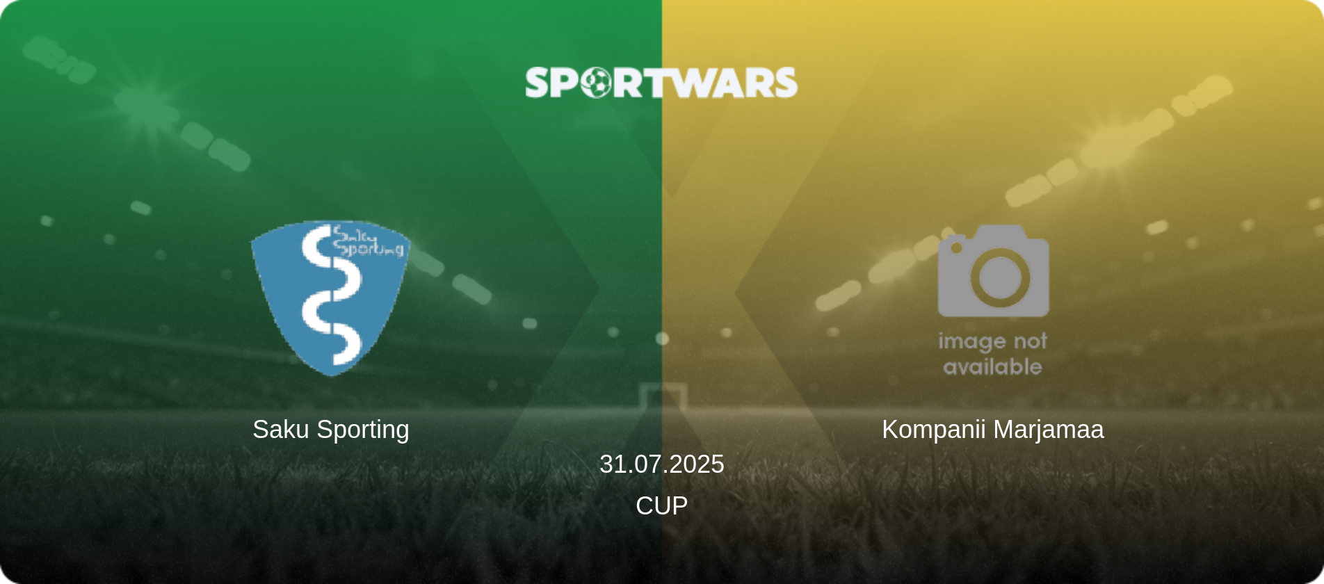 Saku Sporting — Kompanii Marjamaa, 31.07.2025 — Cup (match preview)