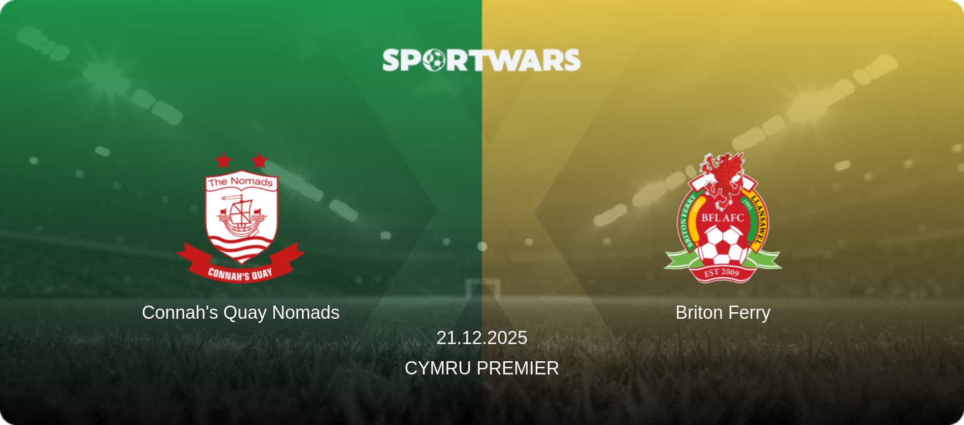 Connah's Quay Nomads — Briton Ferry, 21.12.2025 — Cymru Premier (match preview)
