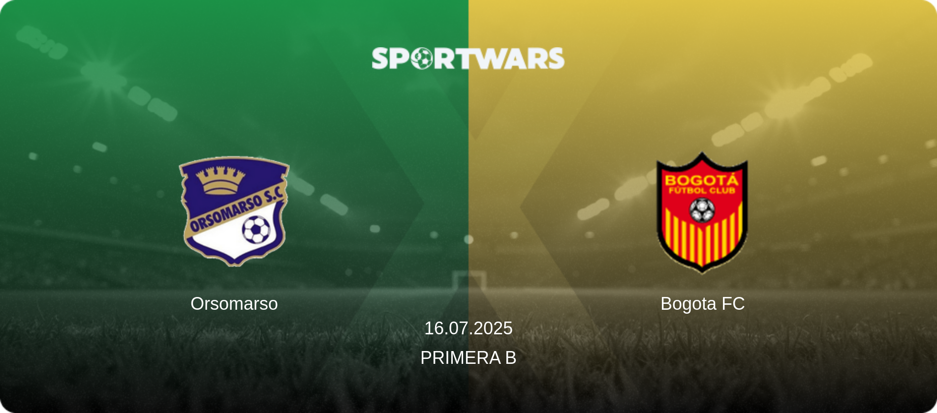 Orsomarso — Bogota FC, 16.07.2025 — Primera B (match preview)