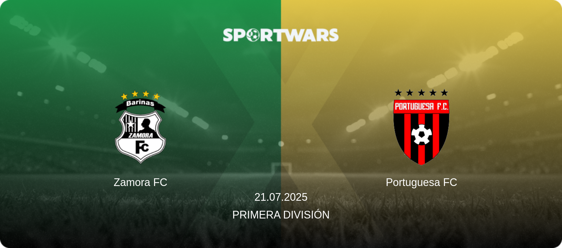 Zamora FC — Portuguesa FC, 21.07.2025 — Primera División (match preview)