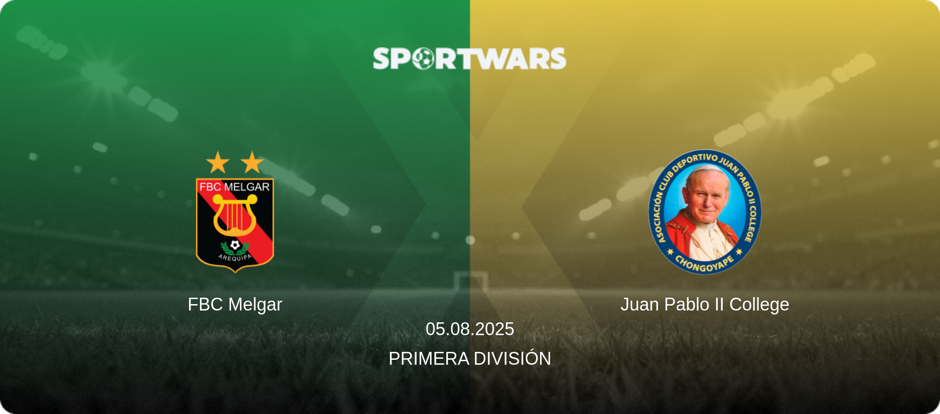 FBC Melgar — Juan Pablo II College, 05.08.2025 — Primera División (match preview)