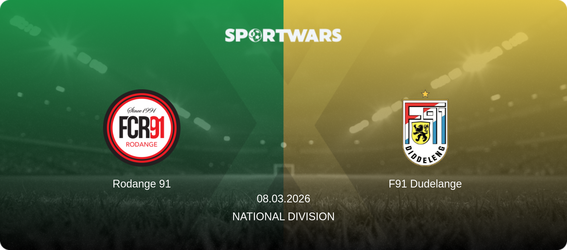 Rodange 91 — F91 Dudelange, 08.03.2026 — National Division (match preview)