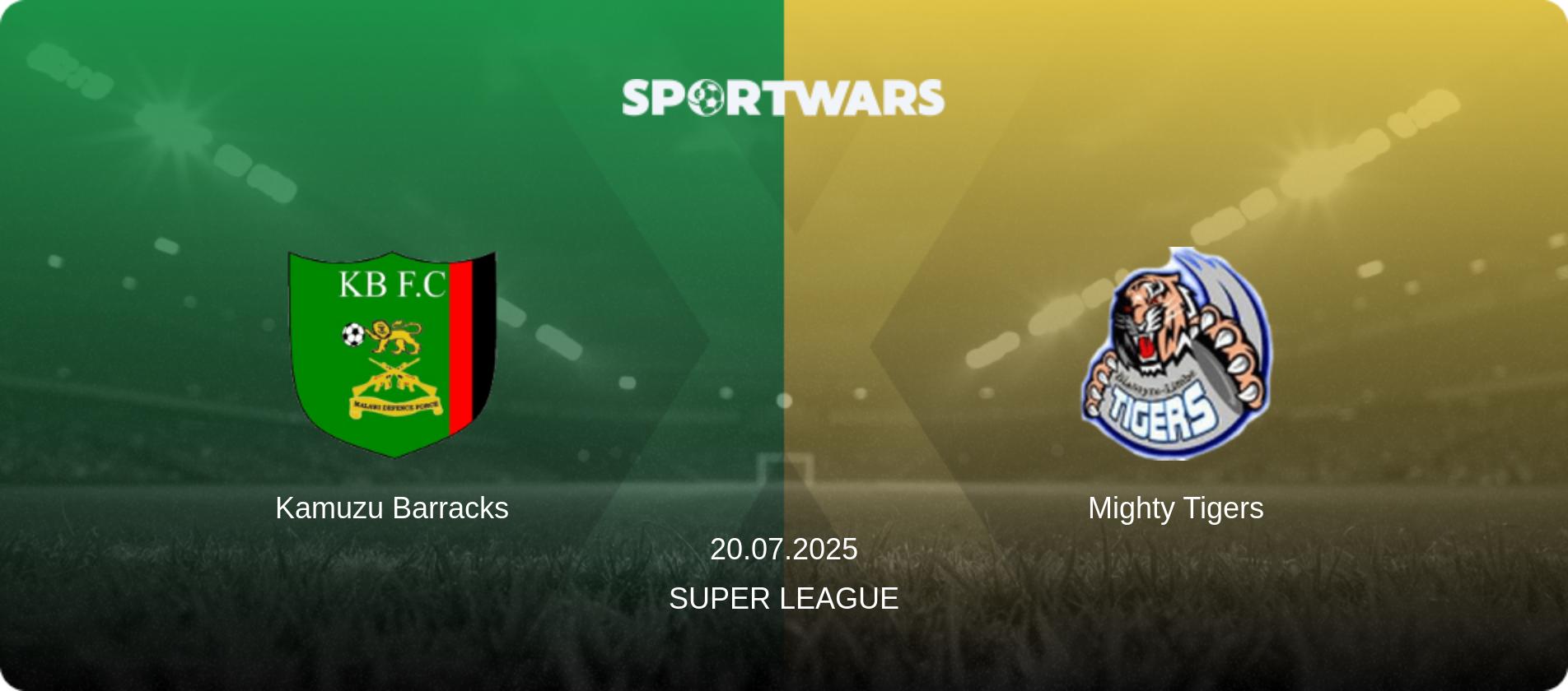 Kamuzu Barracks — Mighty Tigers, 20.07.2025 — Super League (match preview)