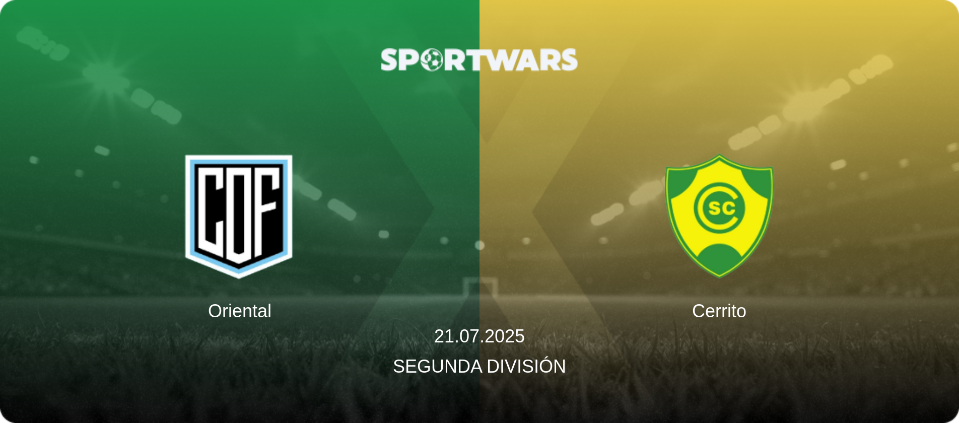 Oriental — Cerrito, 21.07.2025 — Segunda División (match preview)