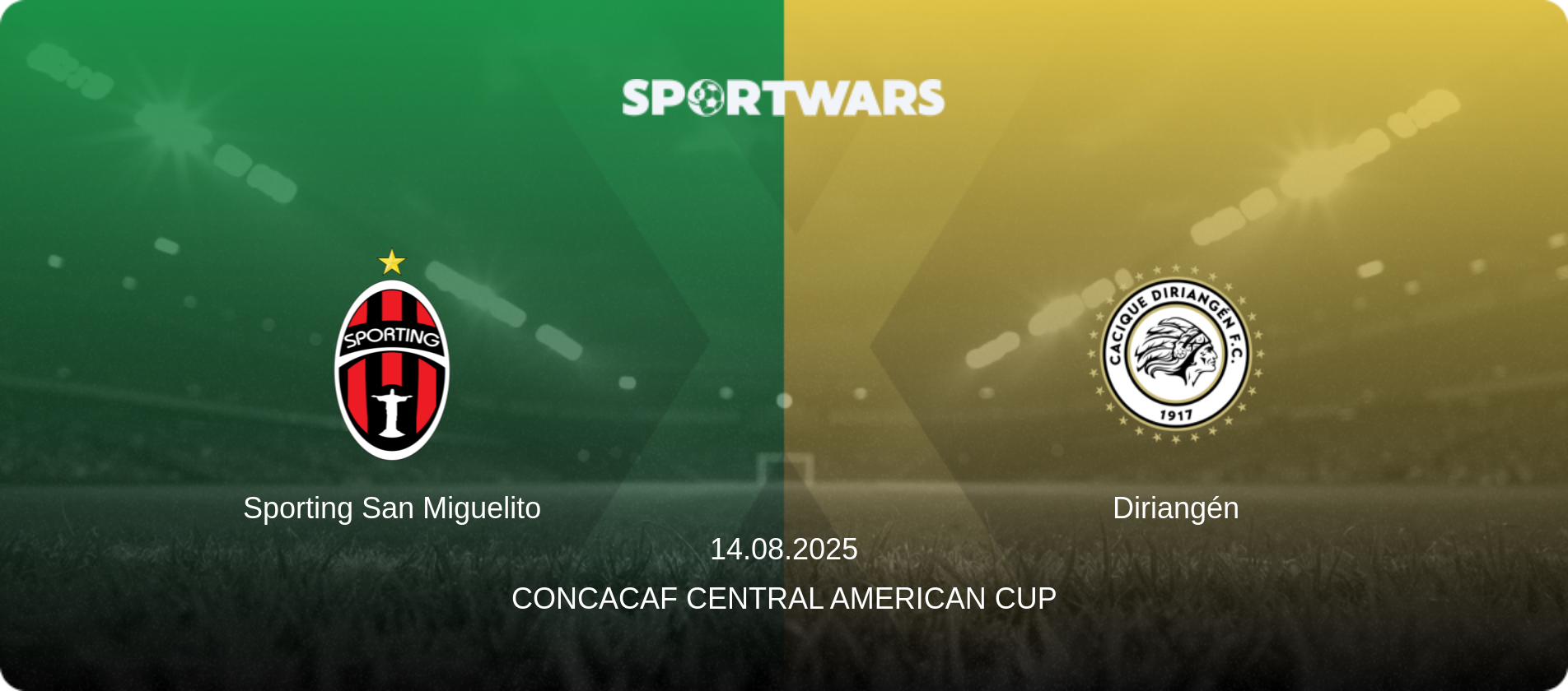 Sporting San Miguelito — Diriangén, 14.08.2025 — Concacaf Central American Cup (match preview)